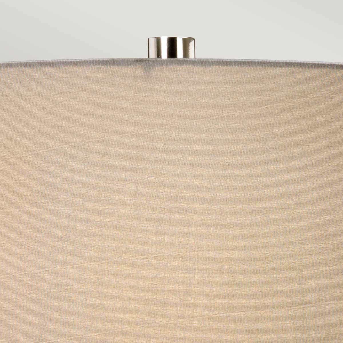Elstead Fulwell Single Table Lamp - White Gloss & Matt Grey