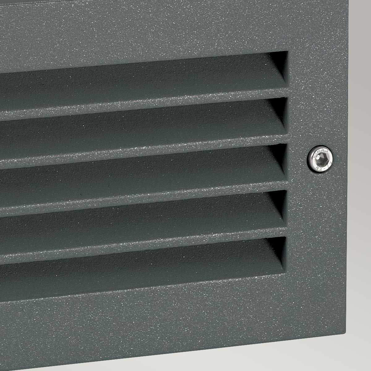 Norlys Grimstad LED Recessed Louvre Wall Light - Graphite
