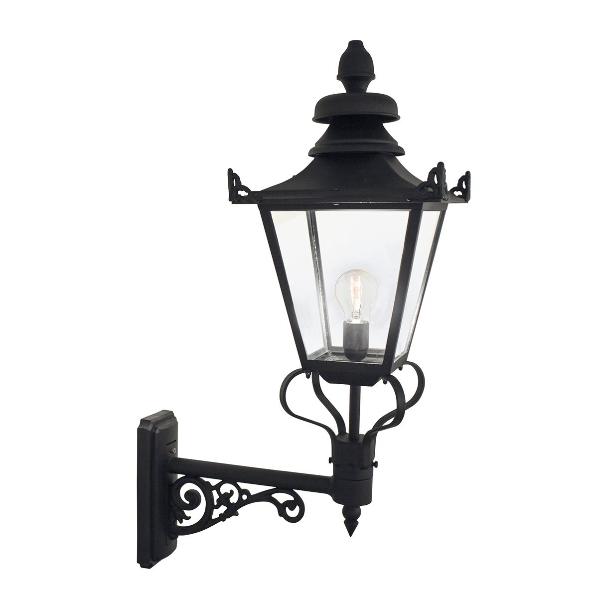 Elstead Grampian Single Wall Lantern - Black