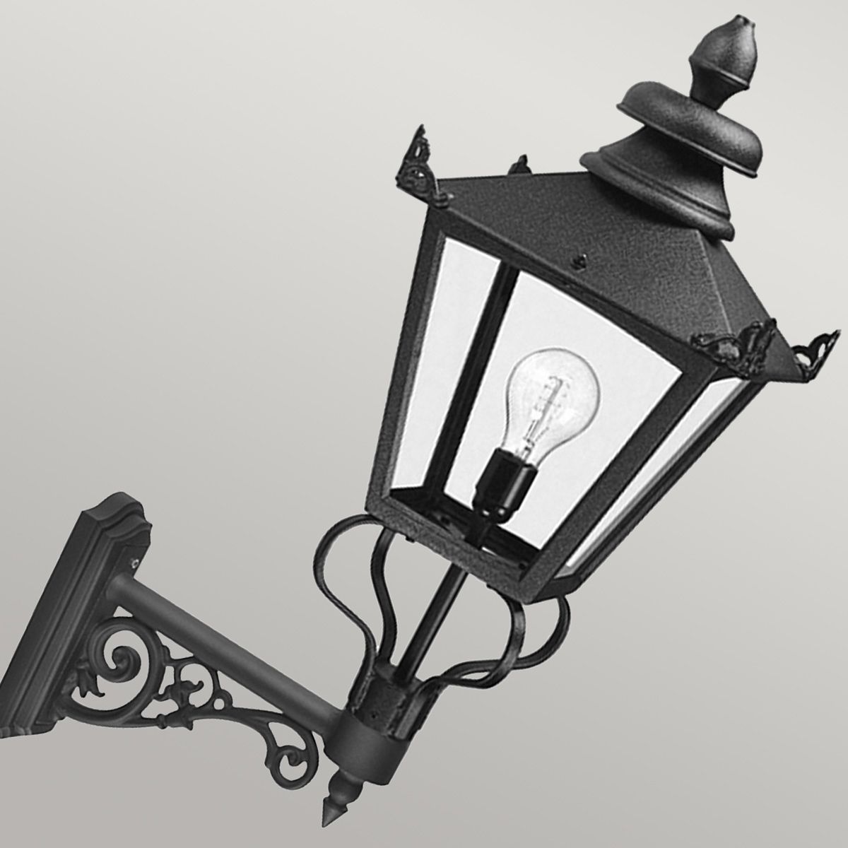 Elstead Grampian Single Wall Lantern - Black