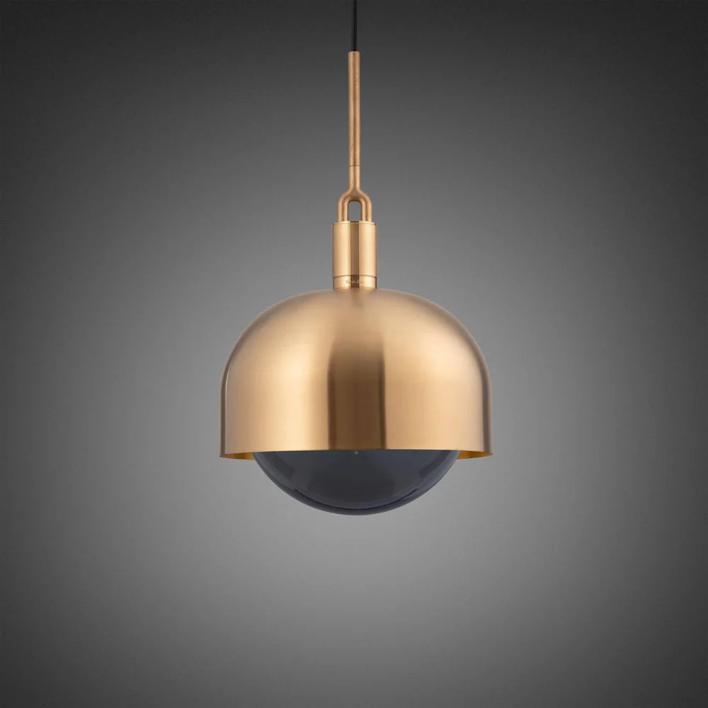 Buster + Punch Forked Globe Smoked Shade Pendant - Large