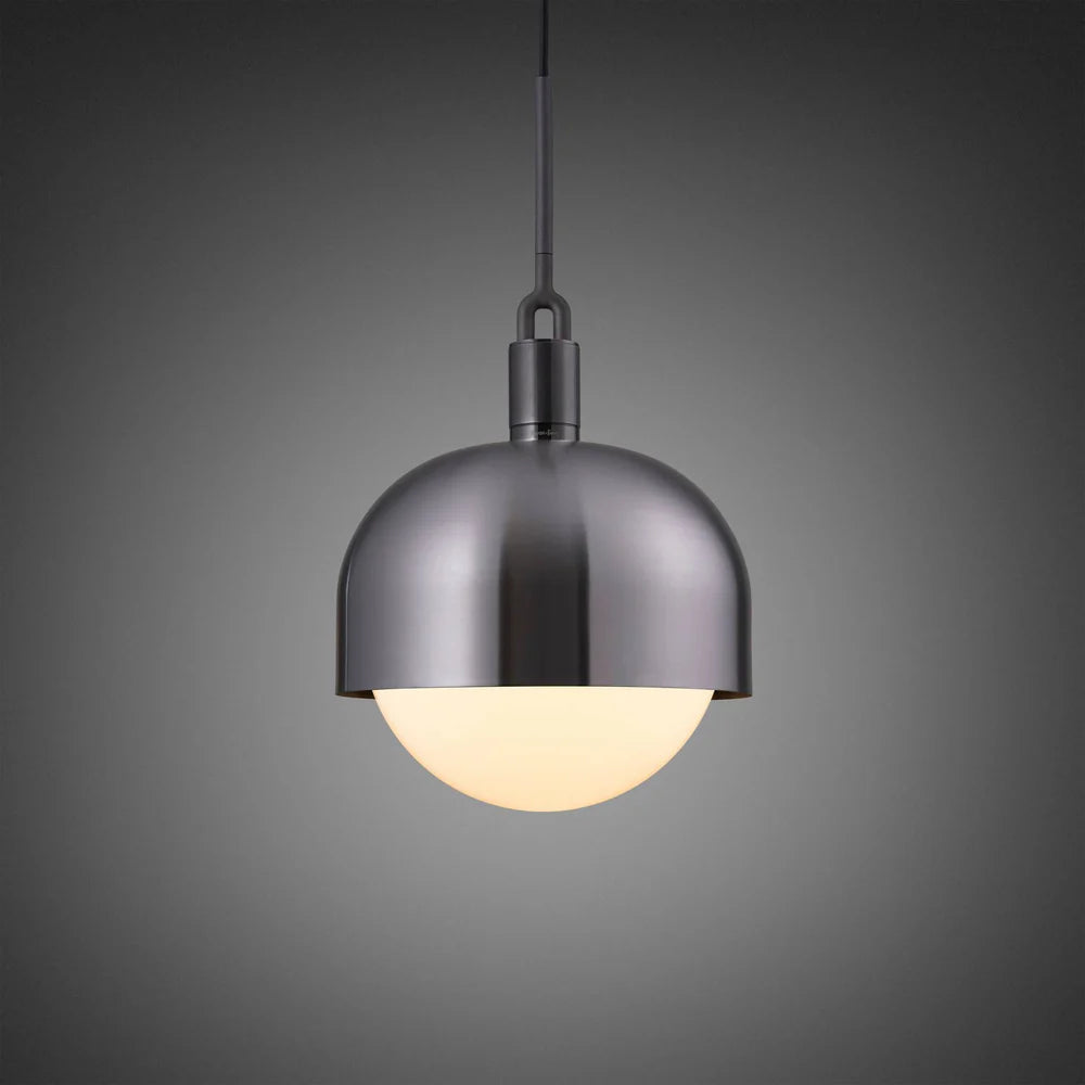 Buster + Punch Forked Globe Opal Shade Pendant - Large