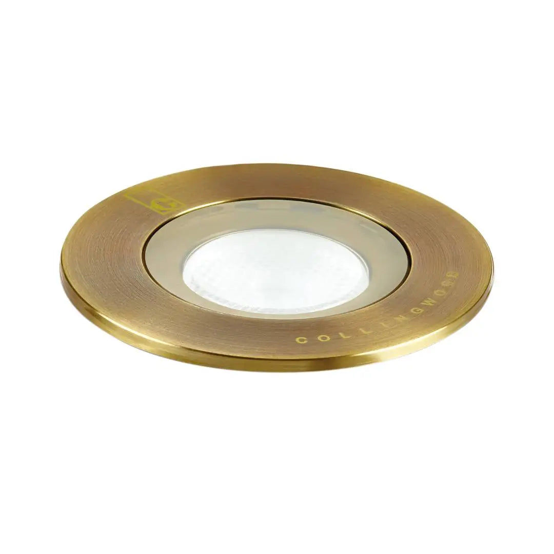 Collingwood GL016 F AB Ground Lights - Brass - Low Voltage