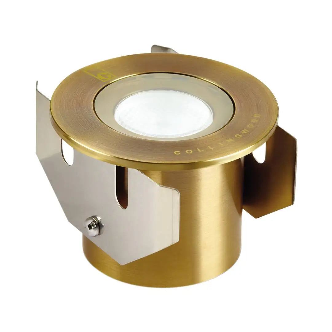 Collingwood GL016 F AB Ground Lights - Brass - Low Voltage