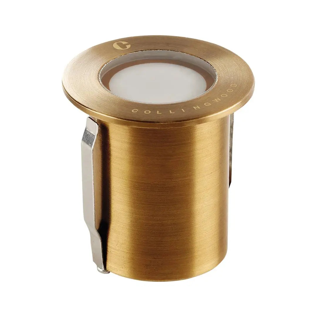 Collingwood GL018 C AB Small LED Marker Light - Antique Brass - Low Voltage