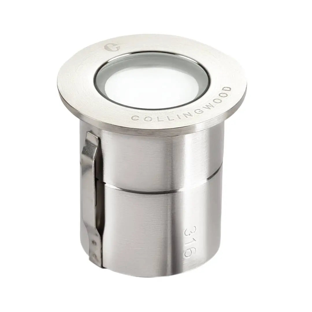 Collingwood GL019 1W Frosted Mini Ground Light - Stainless Steel - Low Voltage