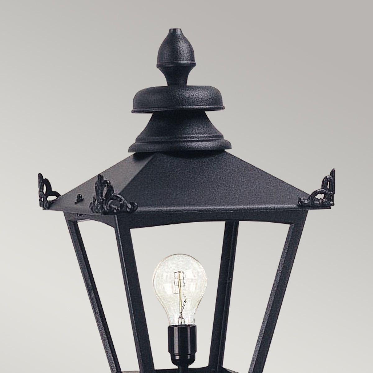 Elstead Grampian Single Lamp Head - Black - Head Only