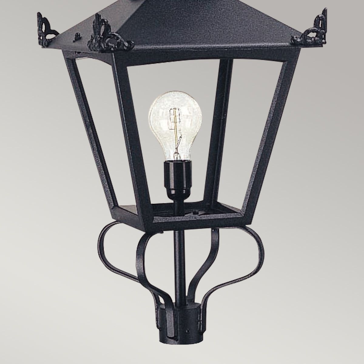Elstead Grampian Single Lamp Head - Black - Head Only