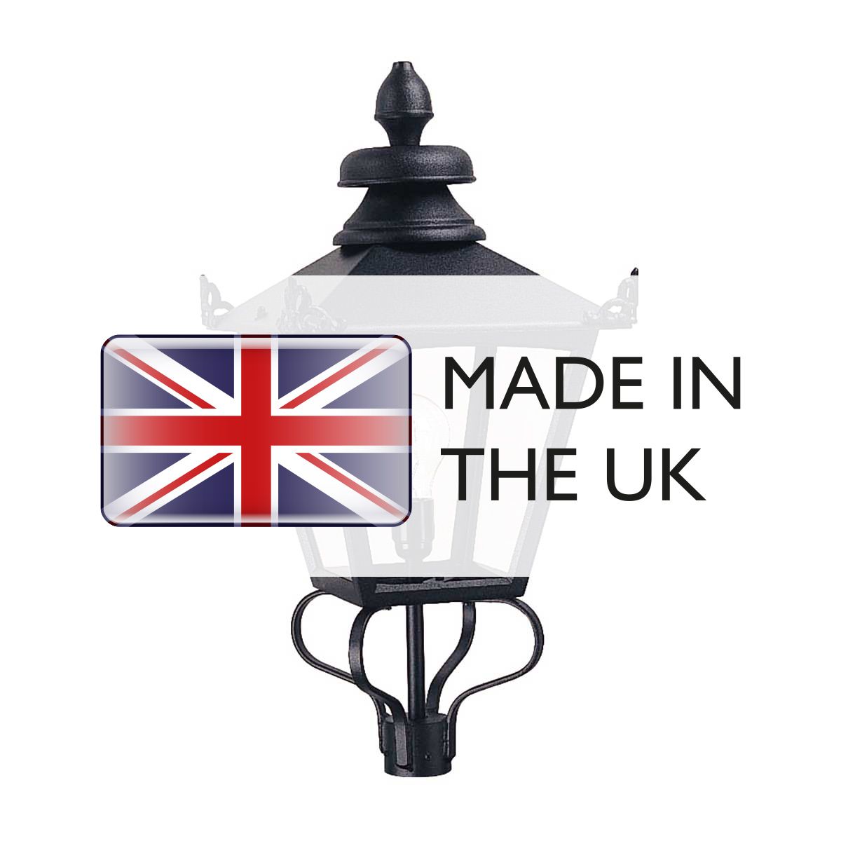 Elstead Grampian Single Lamp Head - Black - Head Only