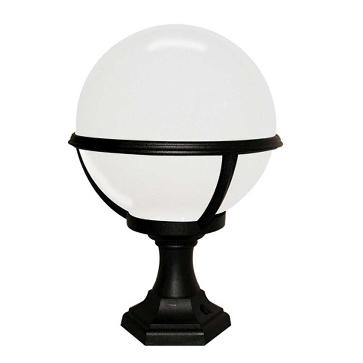 Elstead Glenbeigh Single Pedestal/Porch Lantern - Black