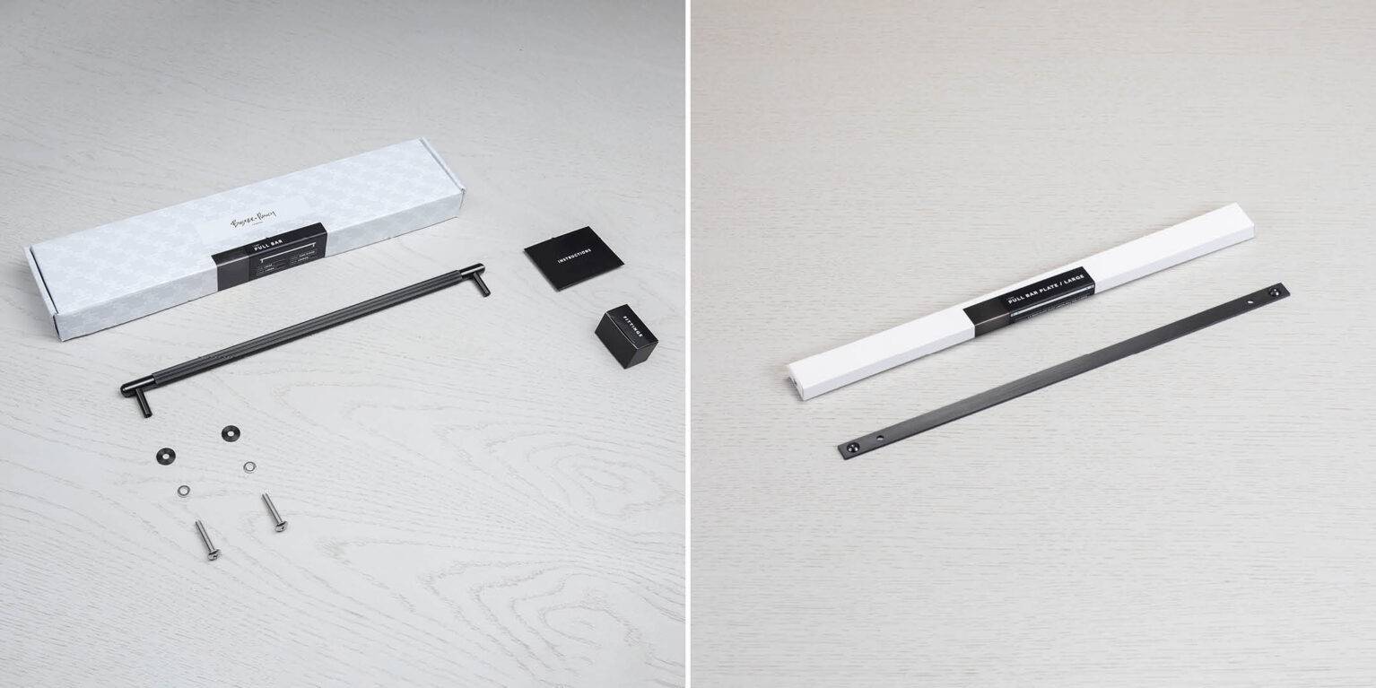 Buster + Punch Pull Bar - Plate - Linear Knurl - Large