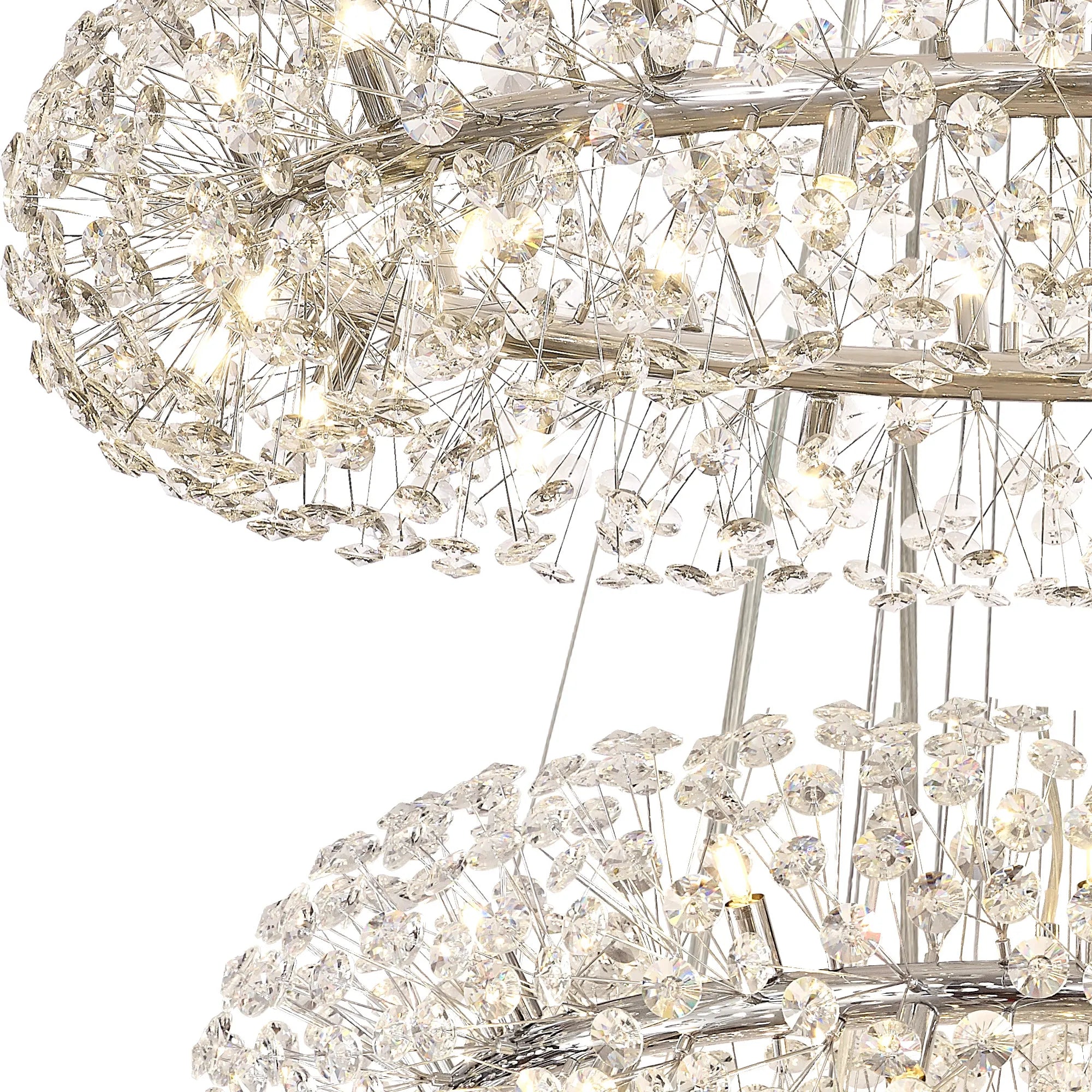 Grosvenor 4 Tier 30 Light Chandelier - Polished Chrome & Crystal