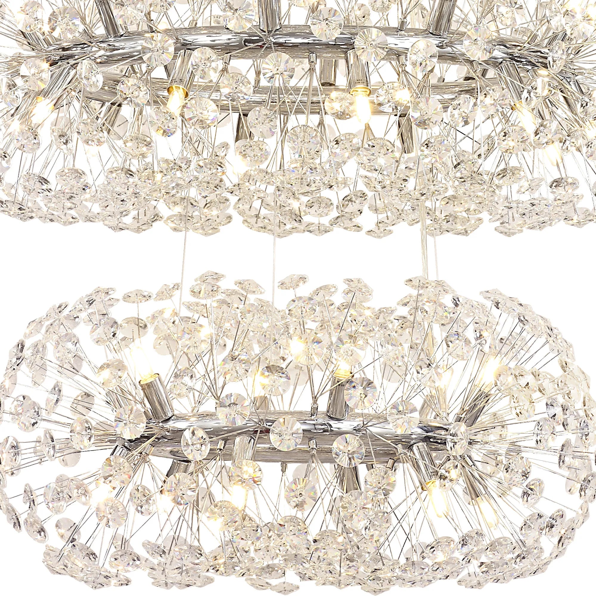 Grosvenor 4 Tier 30 Light Chandelier - Polished Chrome & Crystal