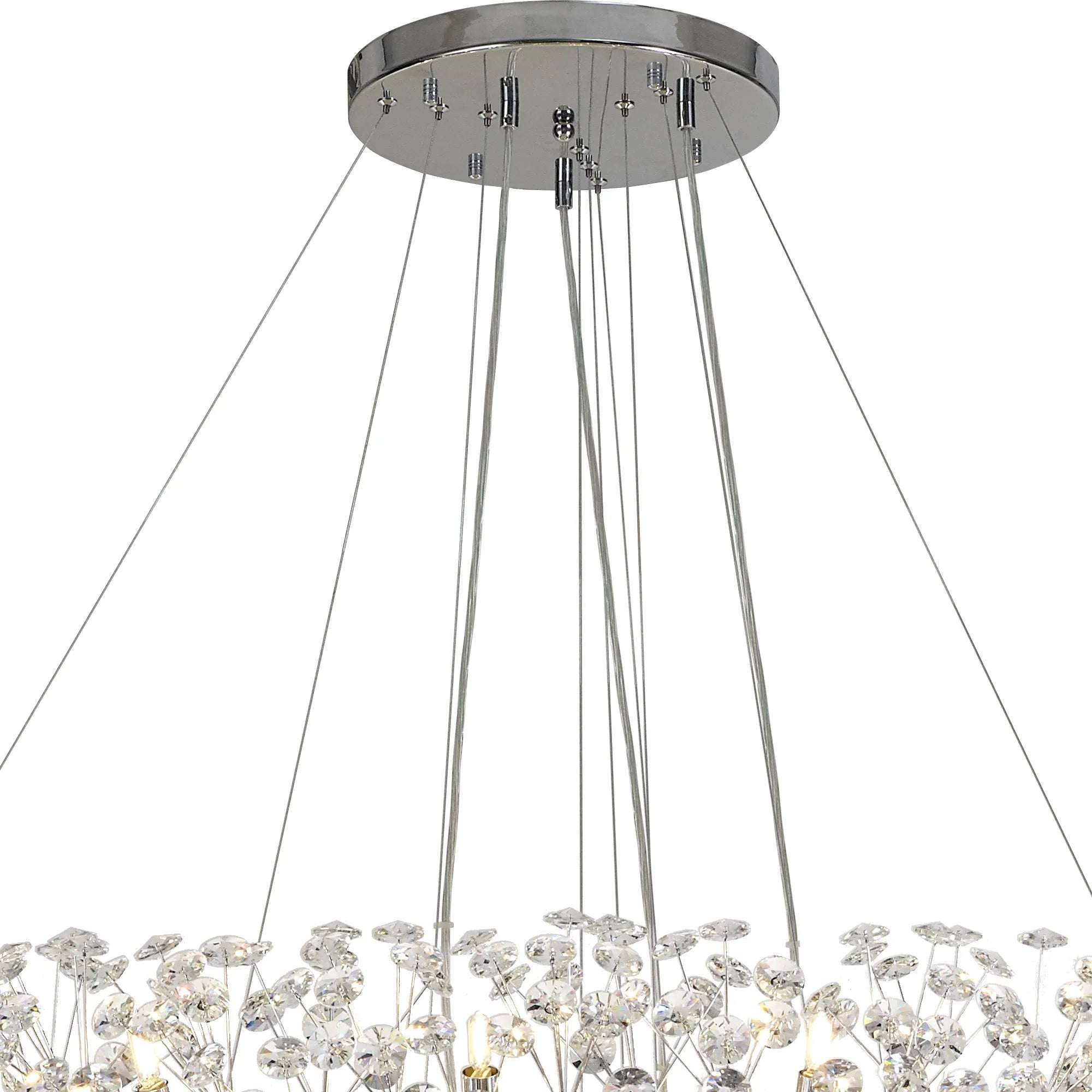 Grosvenor 5 Tier 36 Light Chandelier - Polished Chrome & Crystal