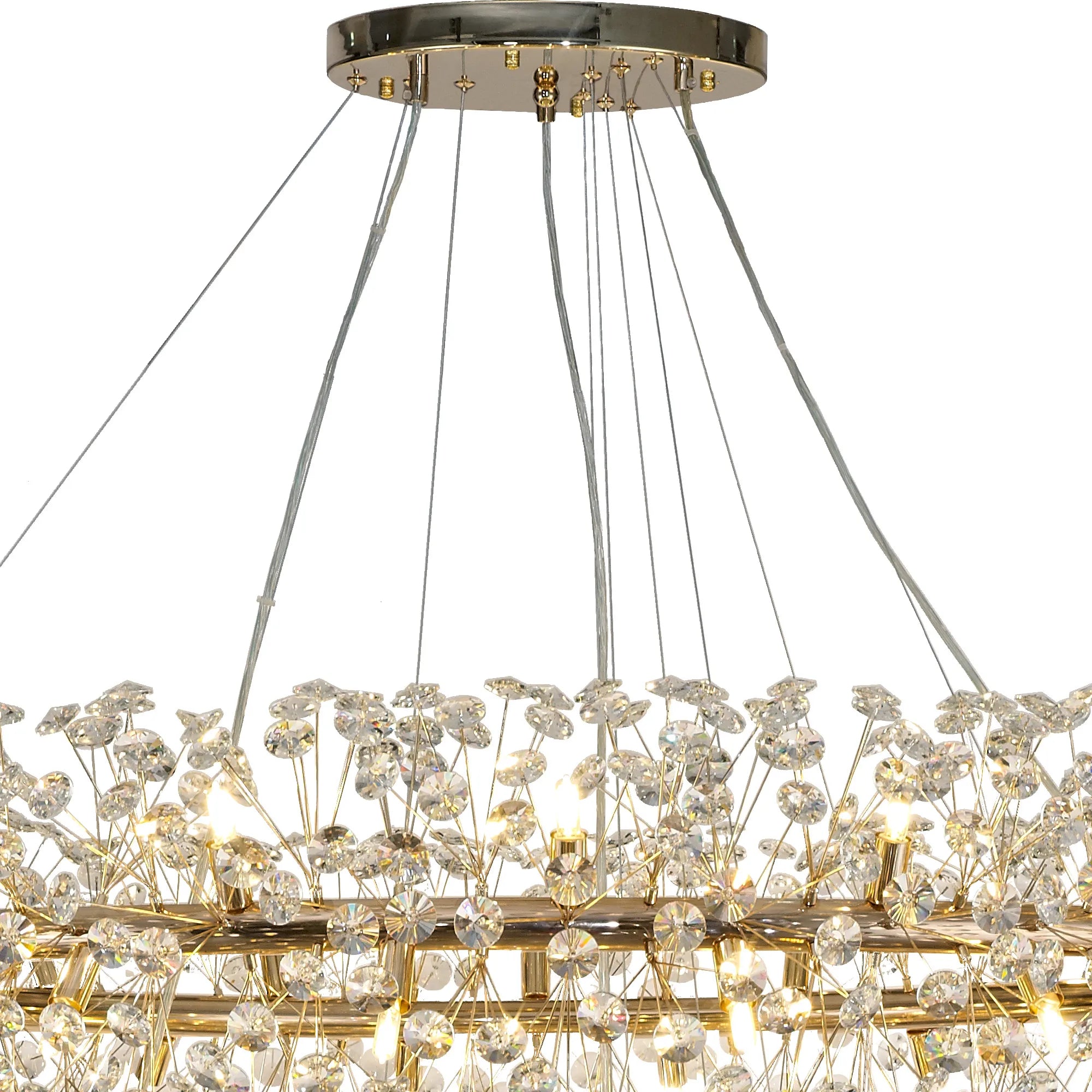 Grosvenor 5 Tier 36 Light Chandelier - French Gold & Crystal
