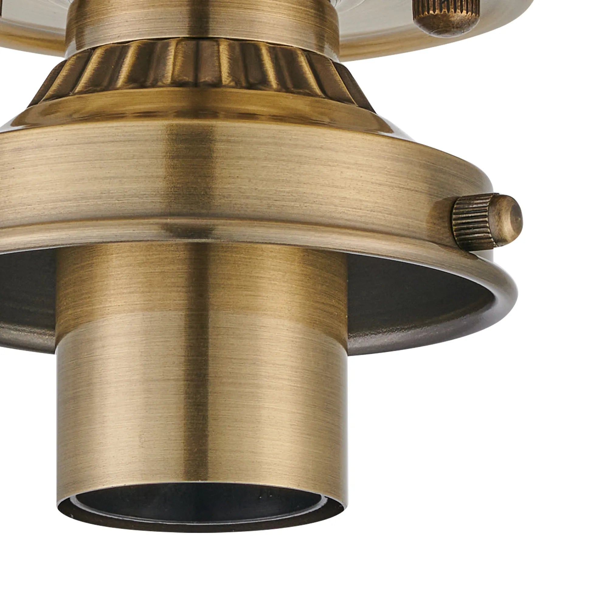 Grove Flush Ceiling Light -Antique Brass