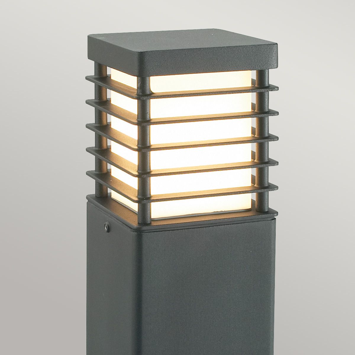 Norlys Halmstad Single Large Bollard - Black