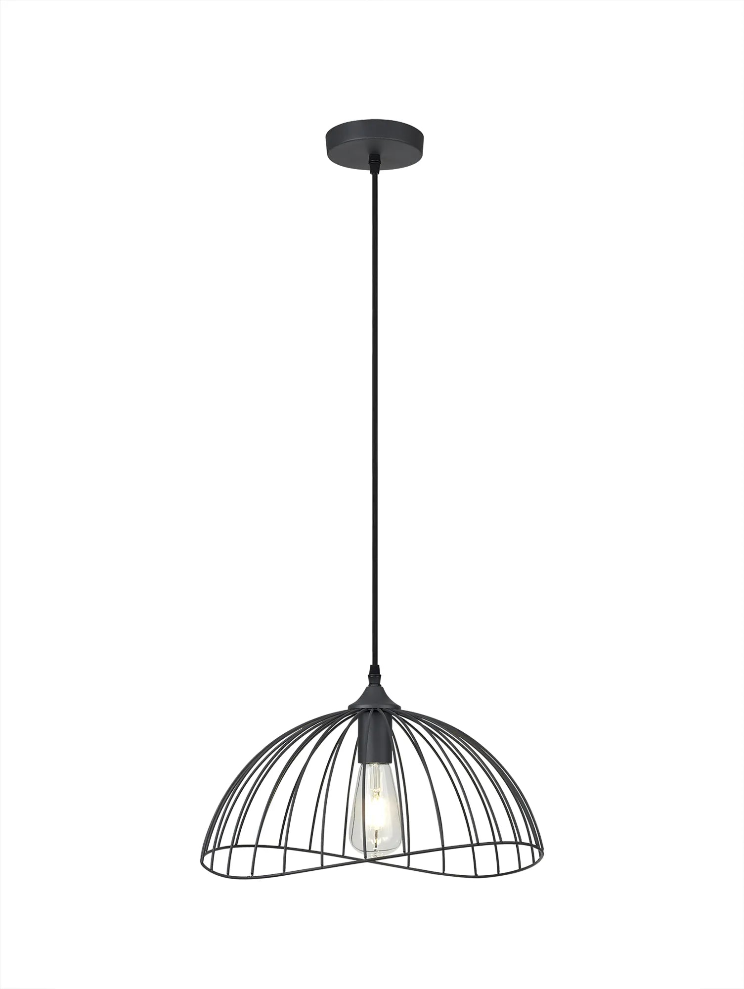 Halstead Dome Pendant - Graphite