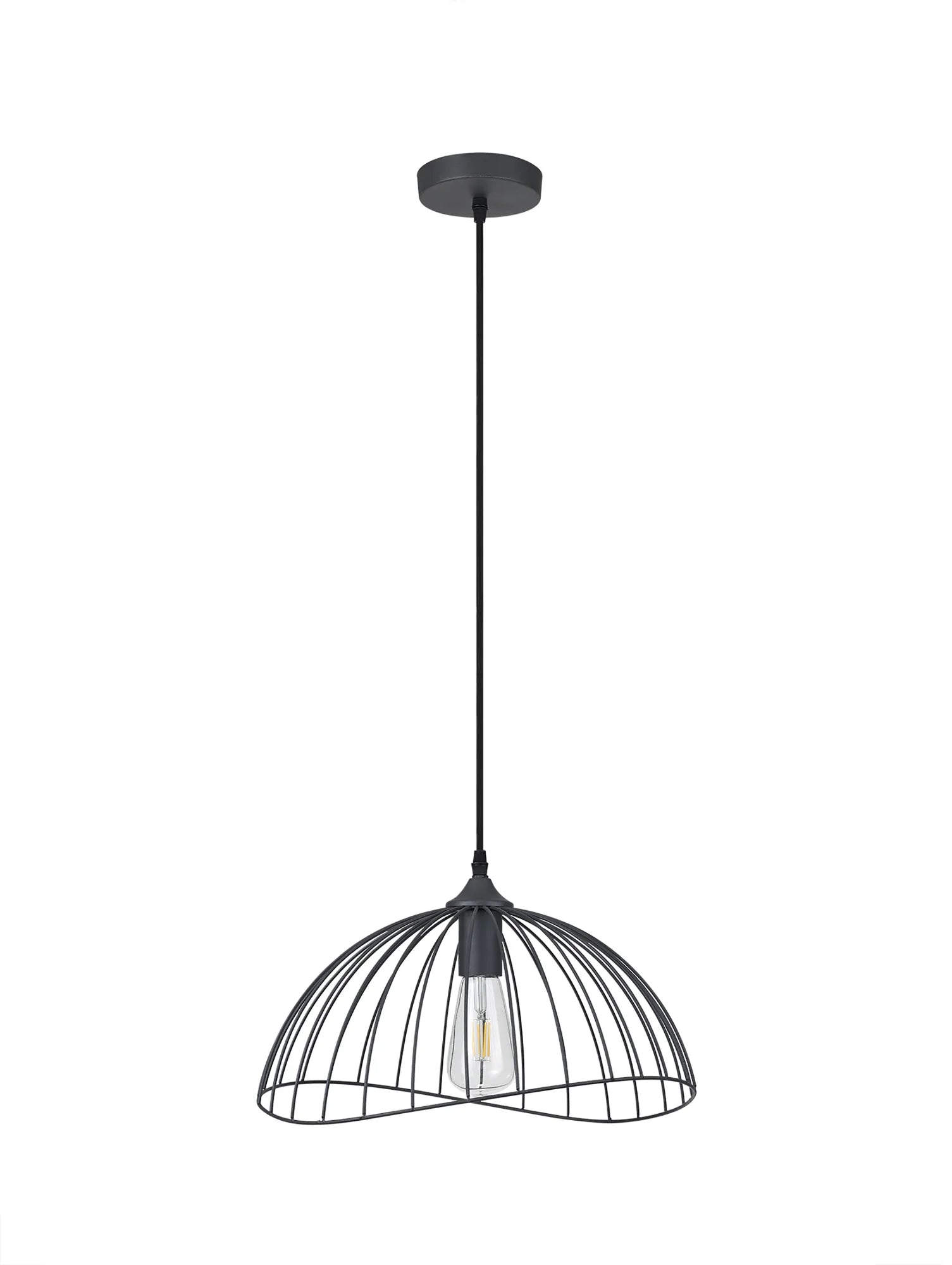 Halstead Dome Pendant - Graphite