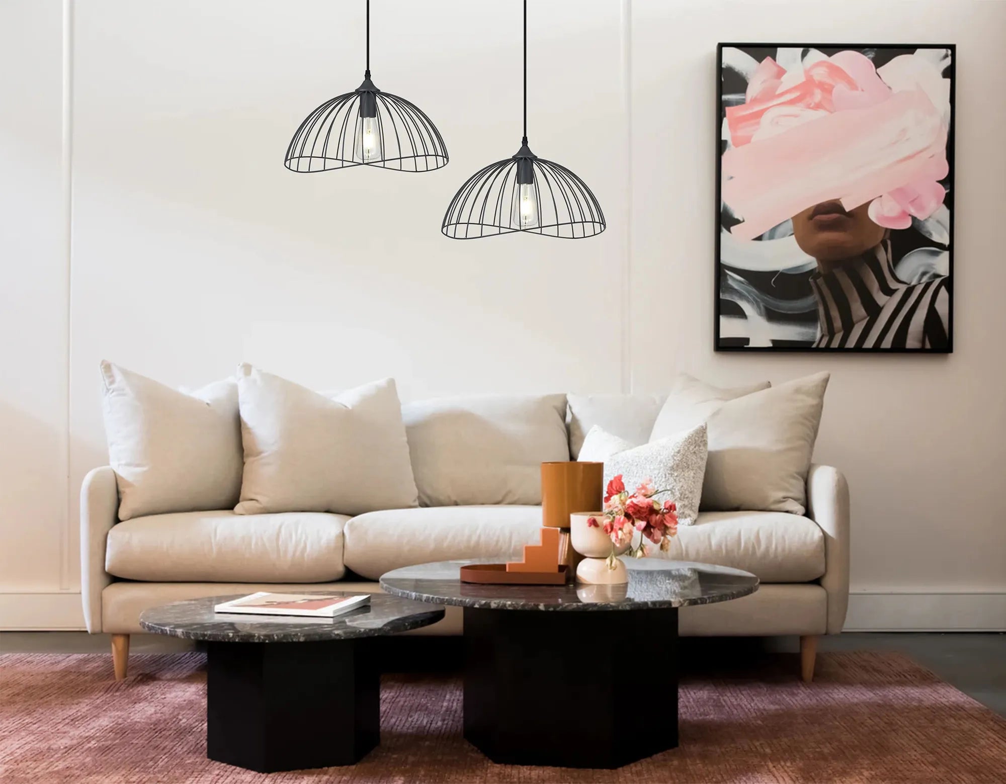 Halstead Dome Pendant - Graphite