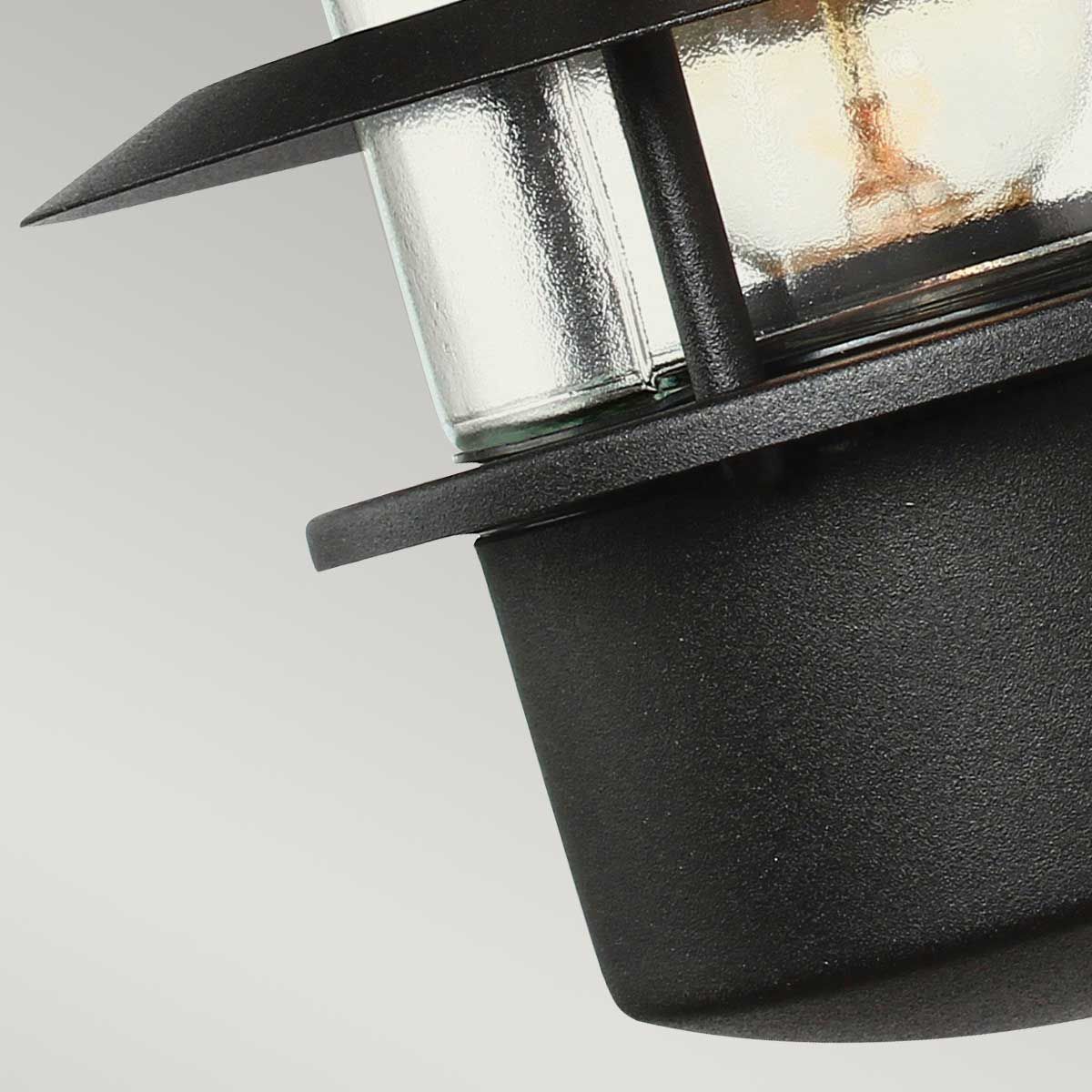 Elstead Helsingor Single Wall Lantern - Black