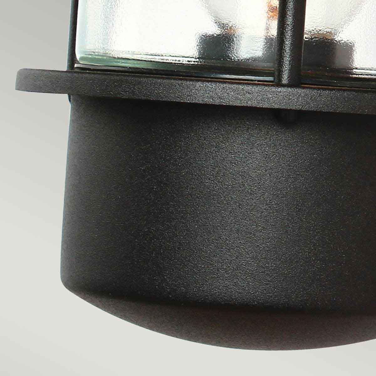 Elstead Helsingor Single PIR Wall Lantern - Black