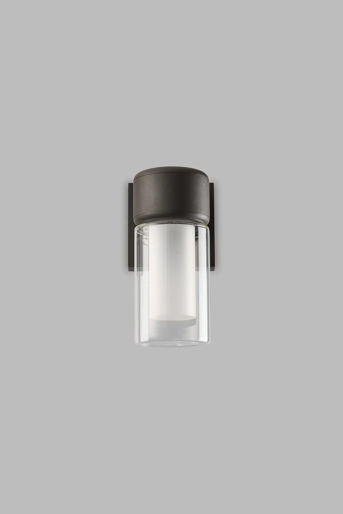 Fabula Henley IP65 1 Light Wall Light – Anthracite & Frosted Glass