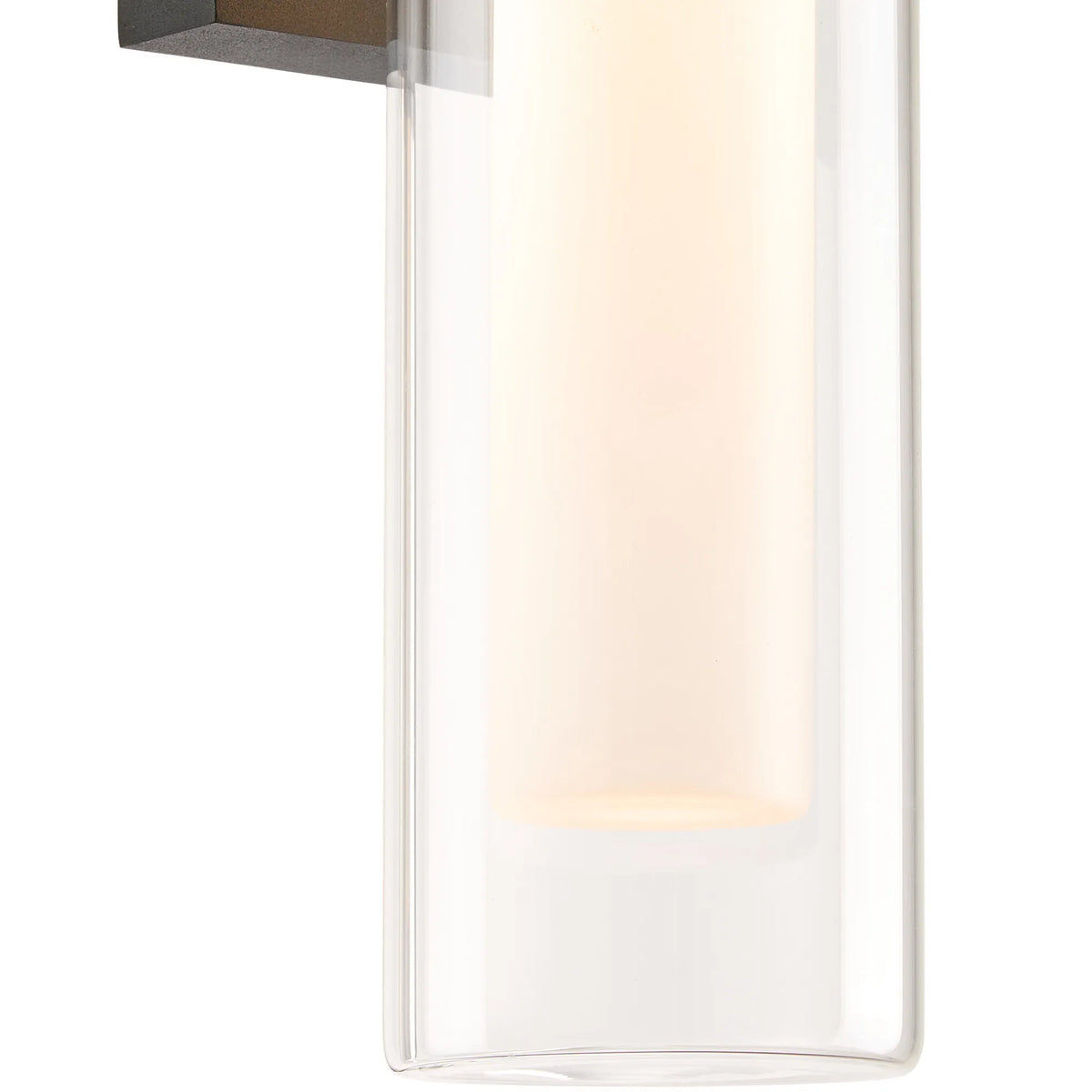 Fabula Henley Lamp 1 x GU10 Wall Light – 12 cm – Black & Clear & Frosted Shade (A) 230mm – IP65