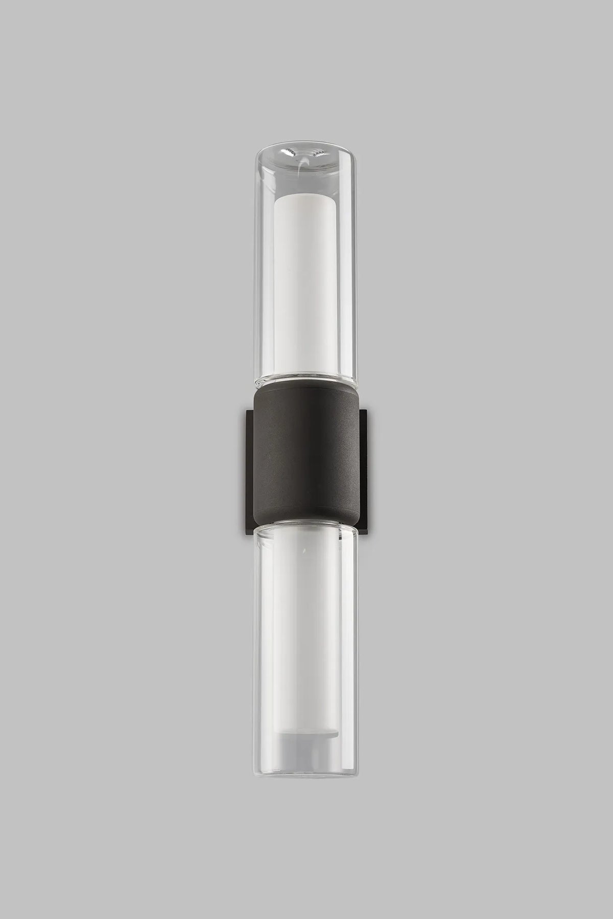 Fabula Henley IP65 2 Light Wall Light – Anthracite & Frosted Glass