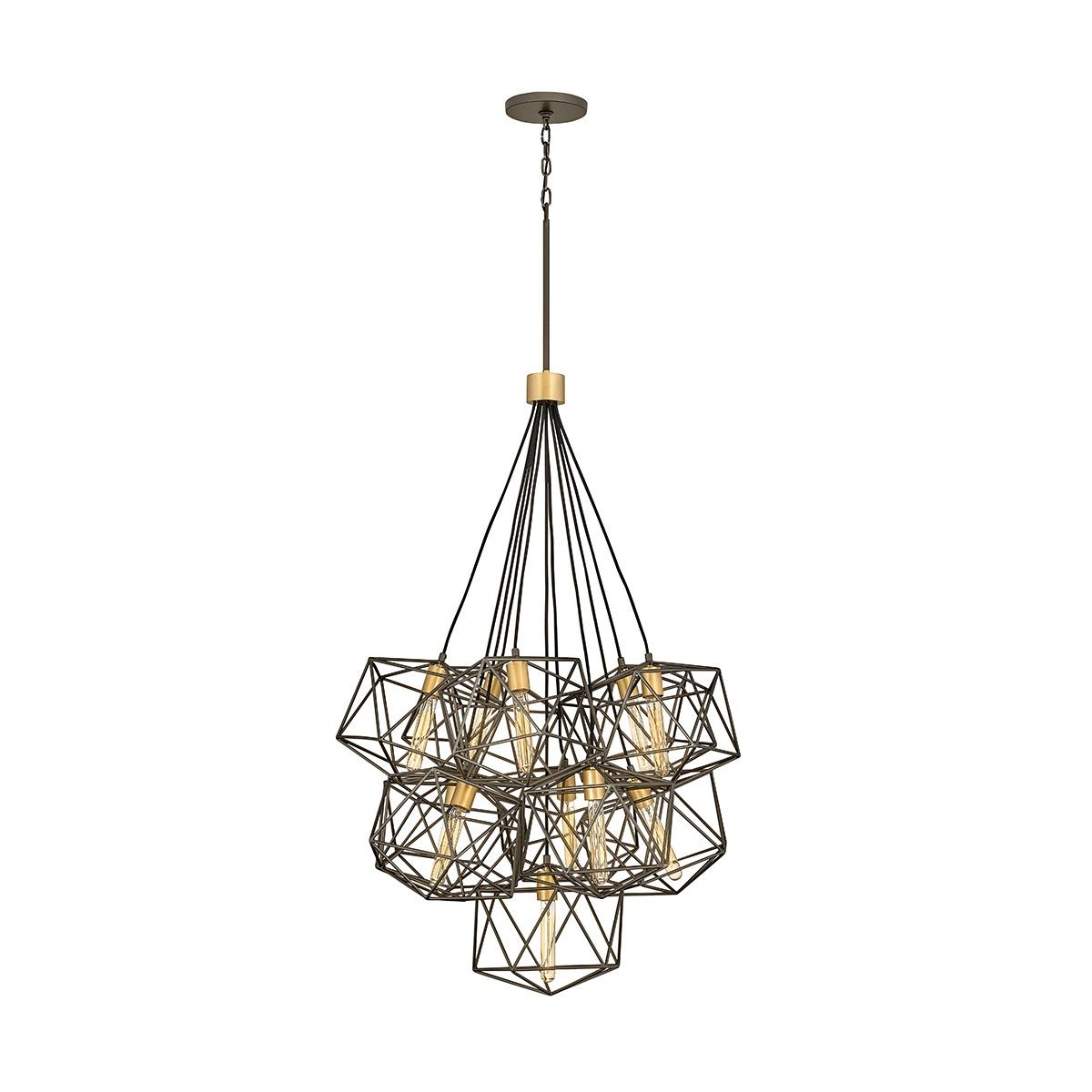 Hinkley Astrid 11 Light Pendant Cluster - Metallic Matte Bronze & Deluxe Gold