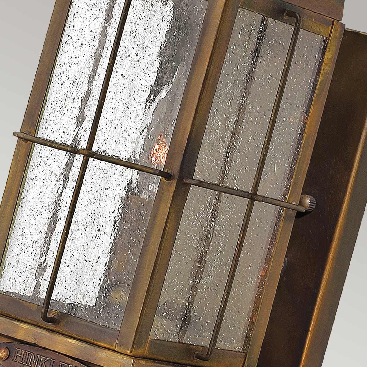 Hinkley Bingham Single Light Small Wall Lantern - Sienna