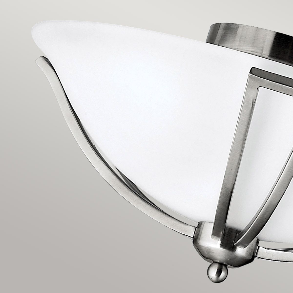 Hinkley Bolla 2 Light Flush Fitting - Brushed Nickel