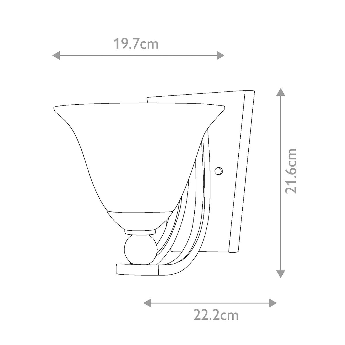 Hinkley Bolla Single Wall Light - Brushed Nickel