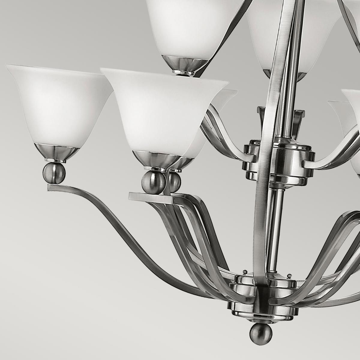 Hinkley Bolla 9 Light Chandelier - Brushed Nickel