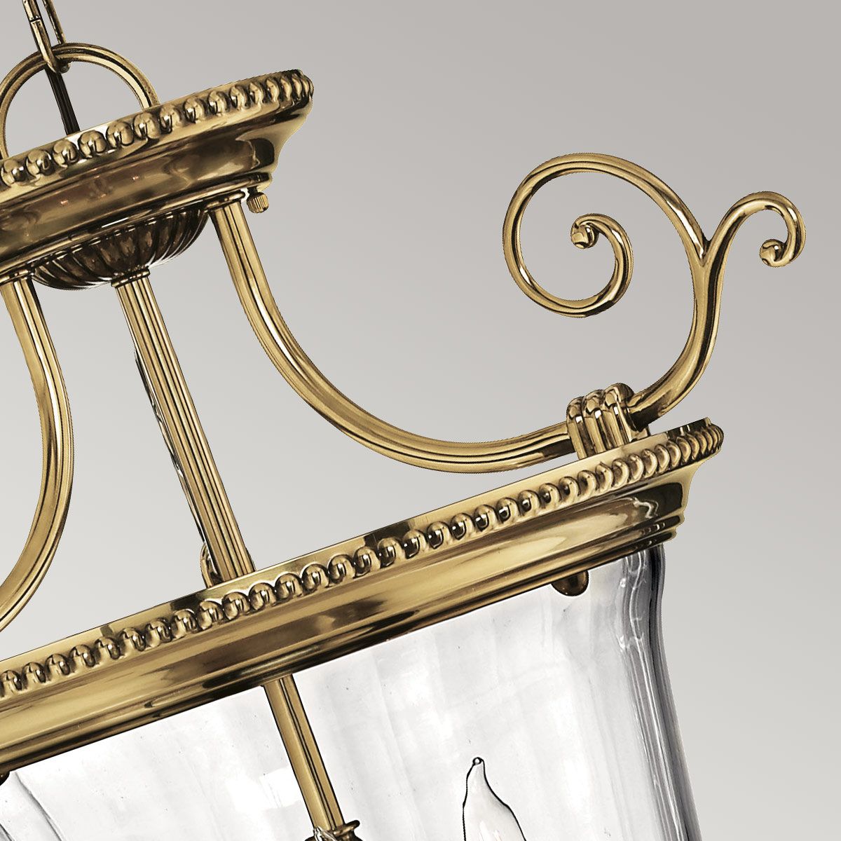 Hinkley Cambridge 3 Light Small Pendant - Burnished Brass