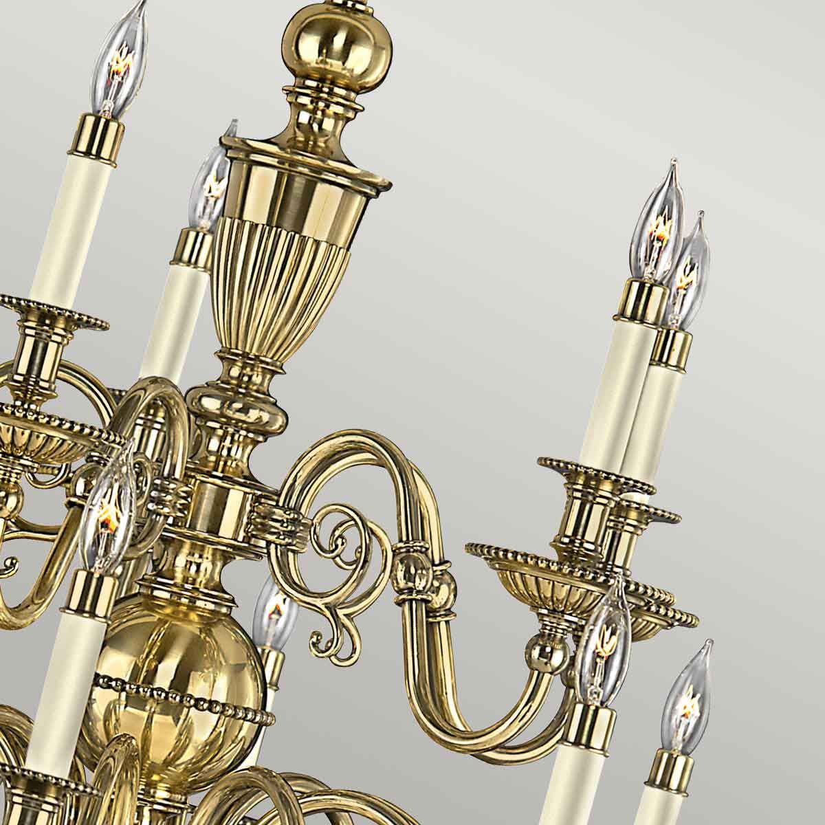 Hinkley Cambridge 15 Light Chandelier - Burnished Brass