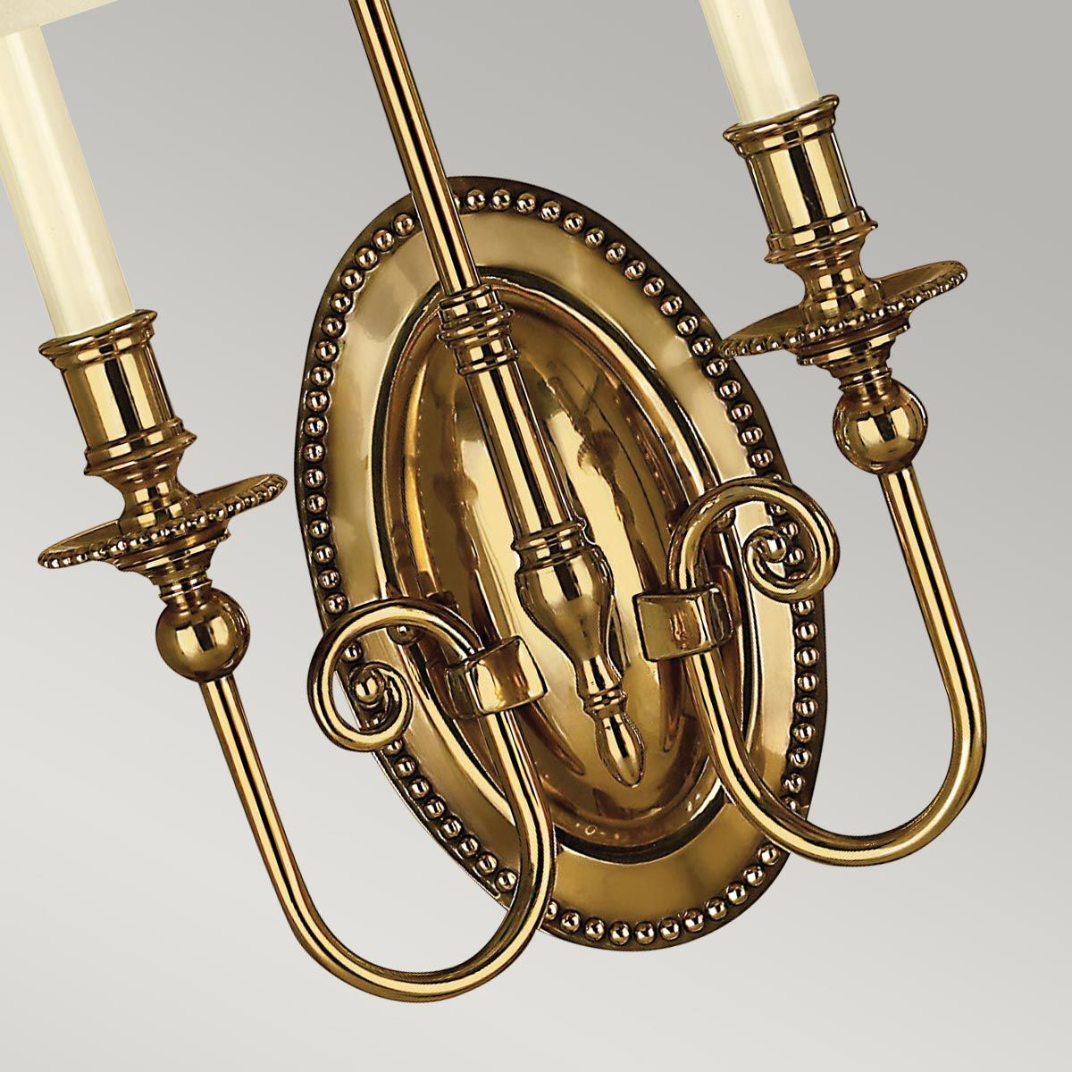 Hinkley Cambridge 2 Light Wall Light - Single Shade - Burnished Brass