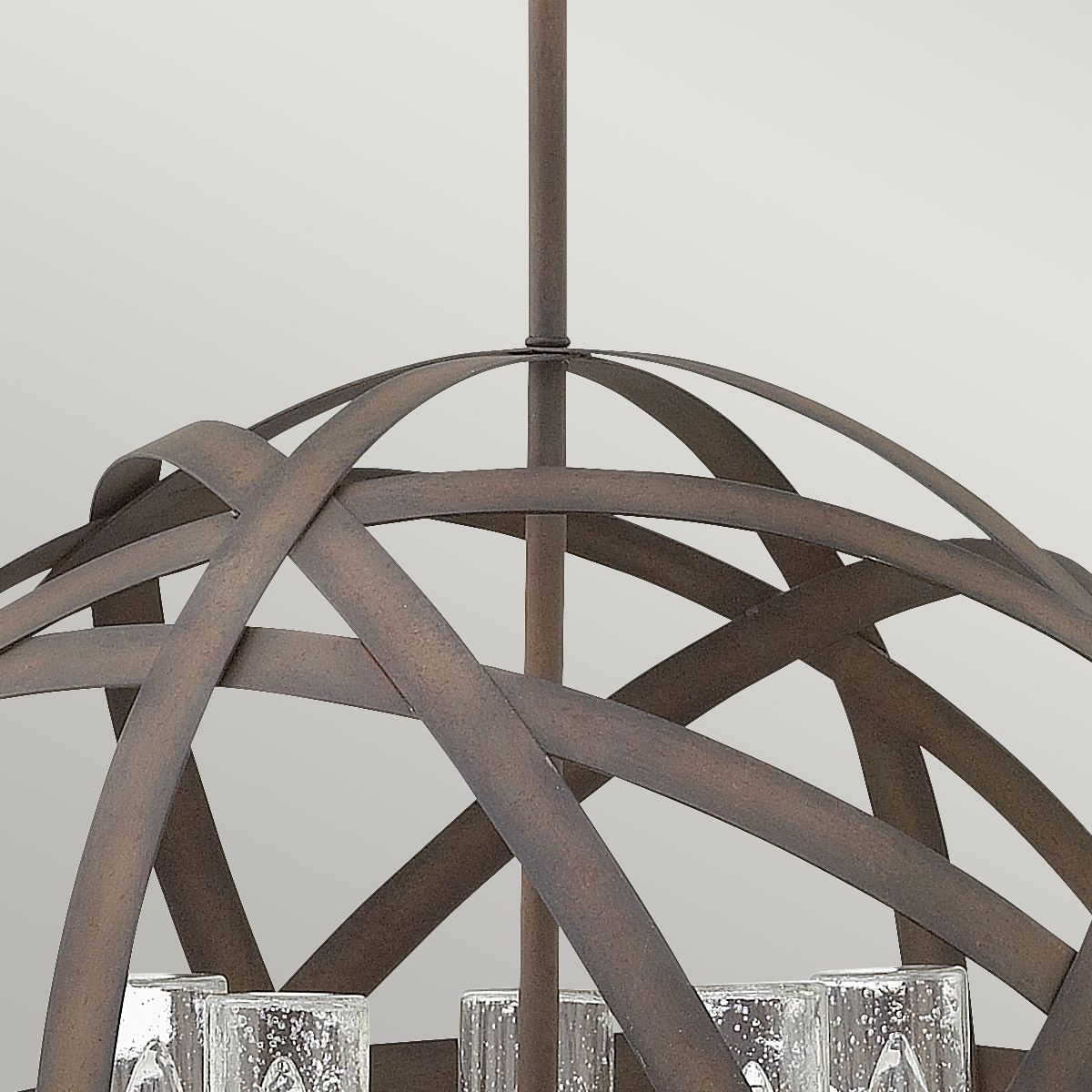Hinkley Carson 5 Light Outdoor Chandelier - Vintage Iron