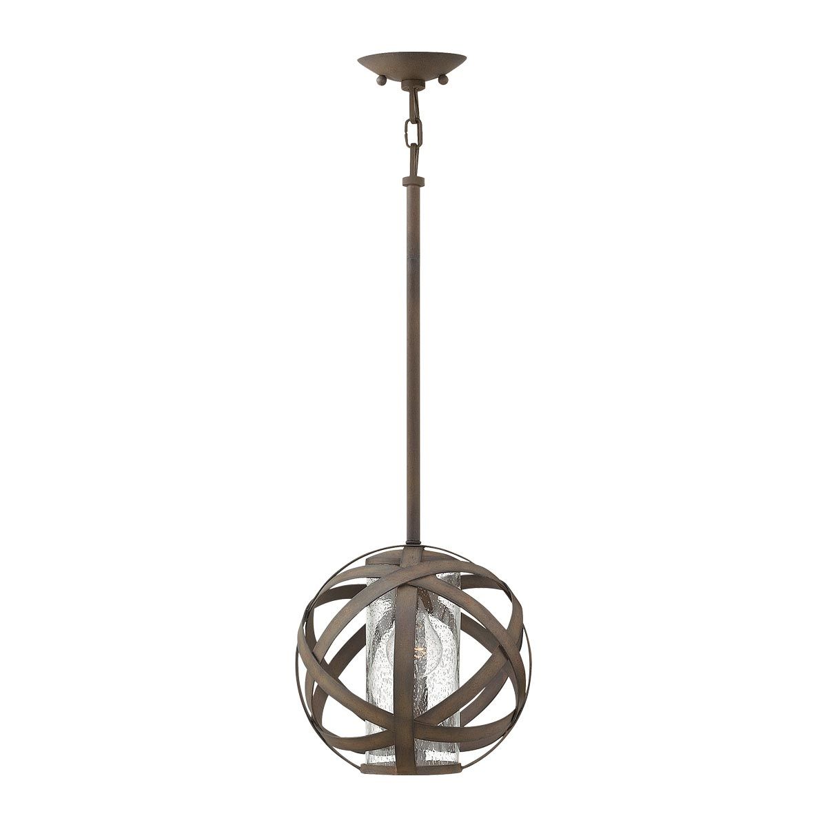 Hinkley Carson Single Light Pendant - Olde Black