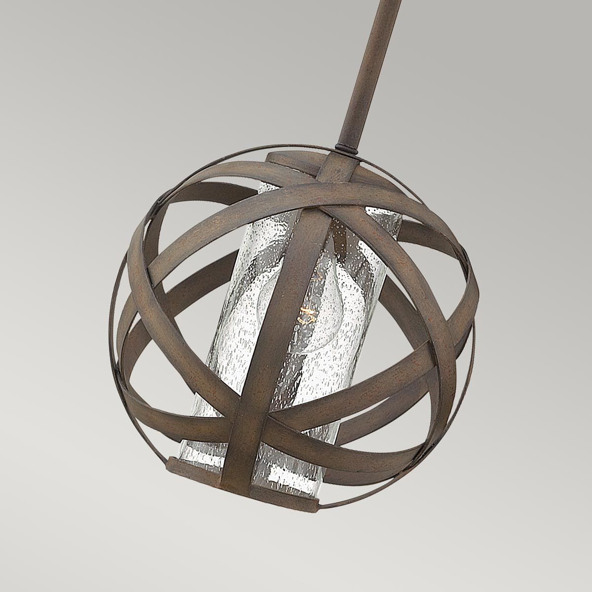 Hinkley Carson Single Light Pendant - Olde Black