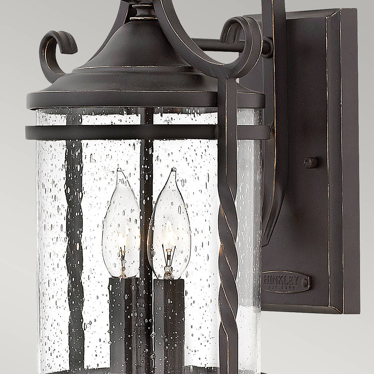 Hinkley Casa 2 Light Wall Lantern - Olde Black