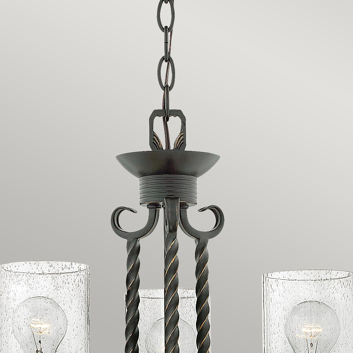 Hinkley Casa 3 Light Chandelier - Olde Black