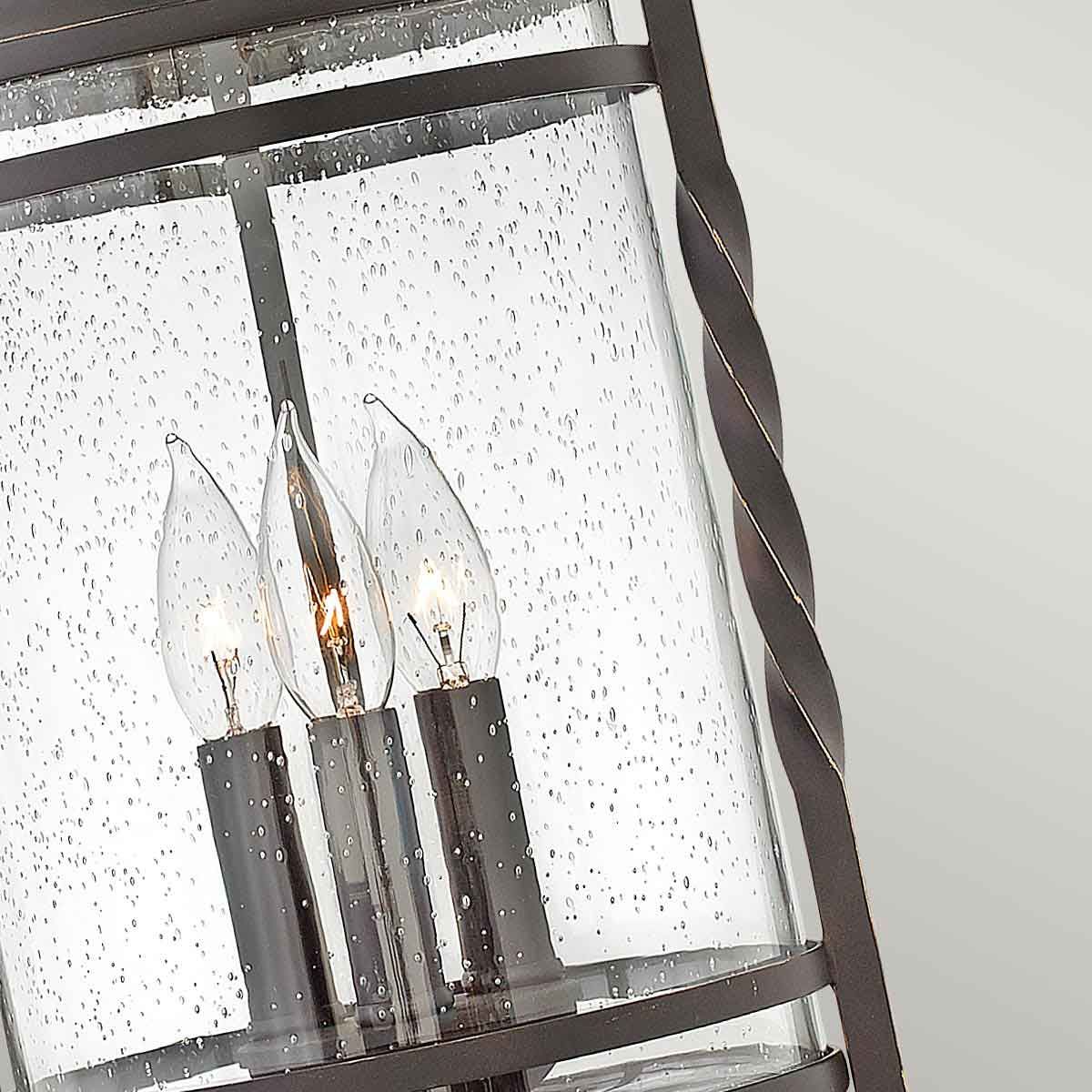 Hinkley Casa 3 Light Chain Lantern - Olde Black