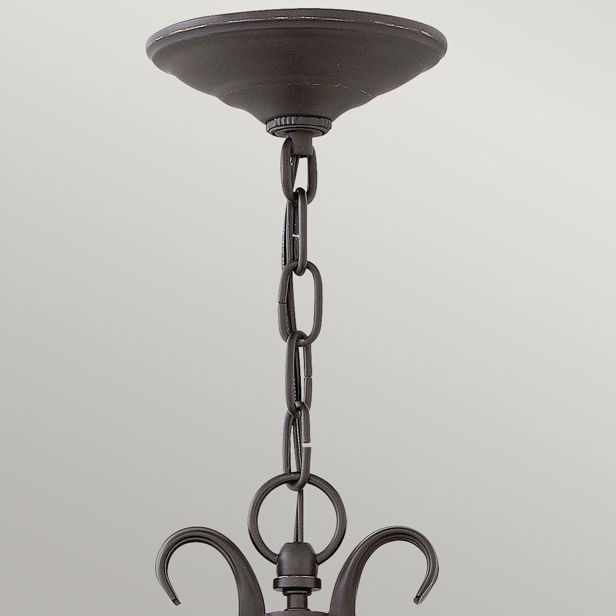 Hinkley Casa 3 Light Chain Lantern - Olde Black