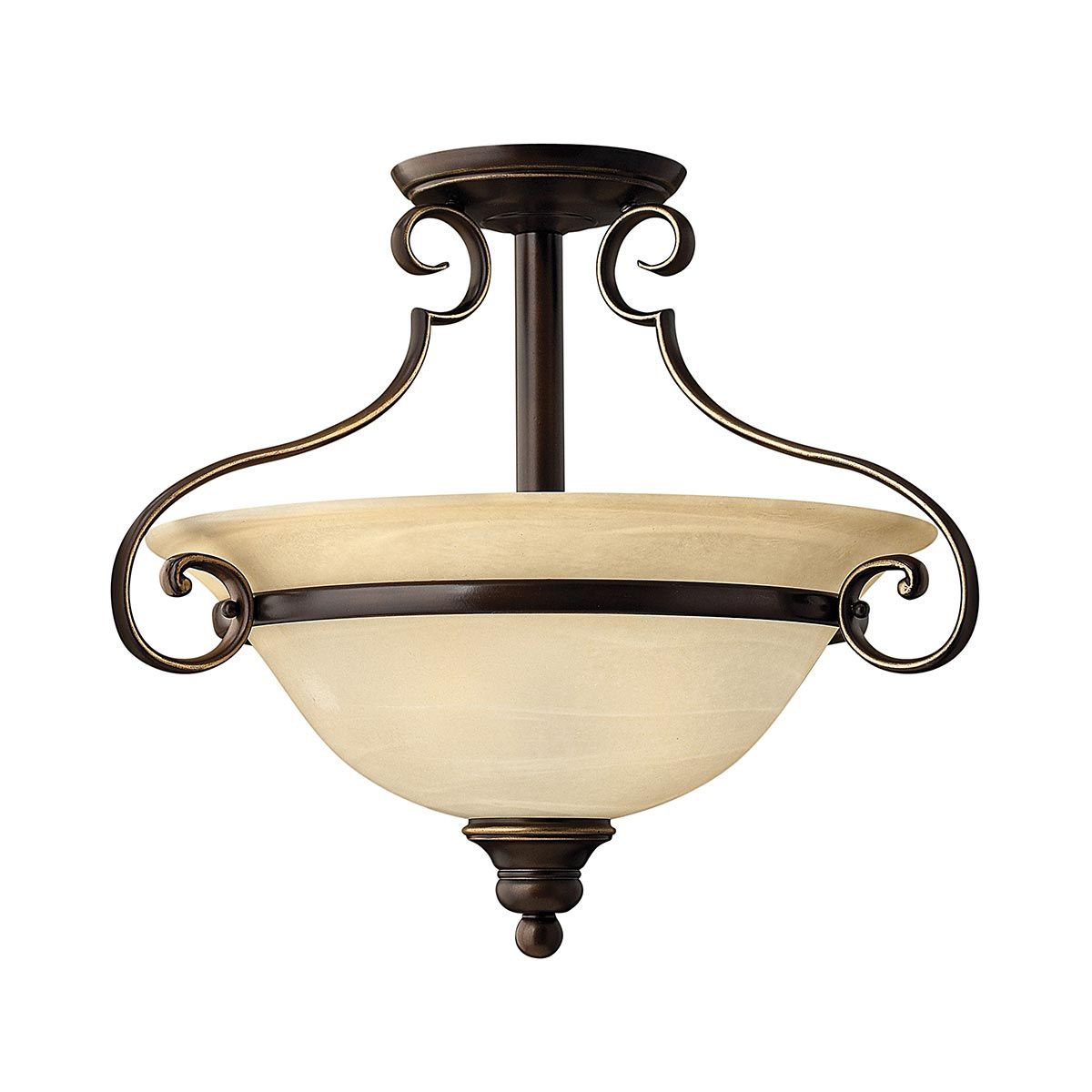 Hinkley Cello 2 Light Semi-Flush - Antique Bronze