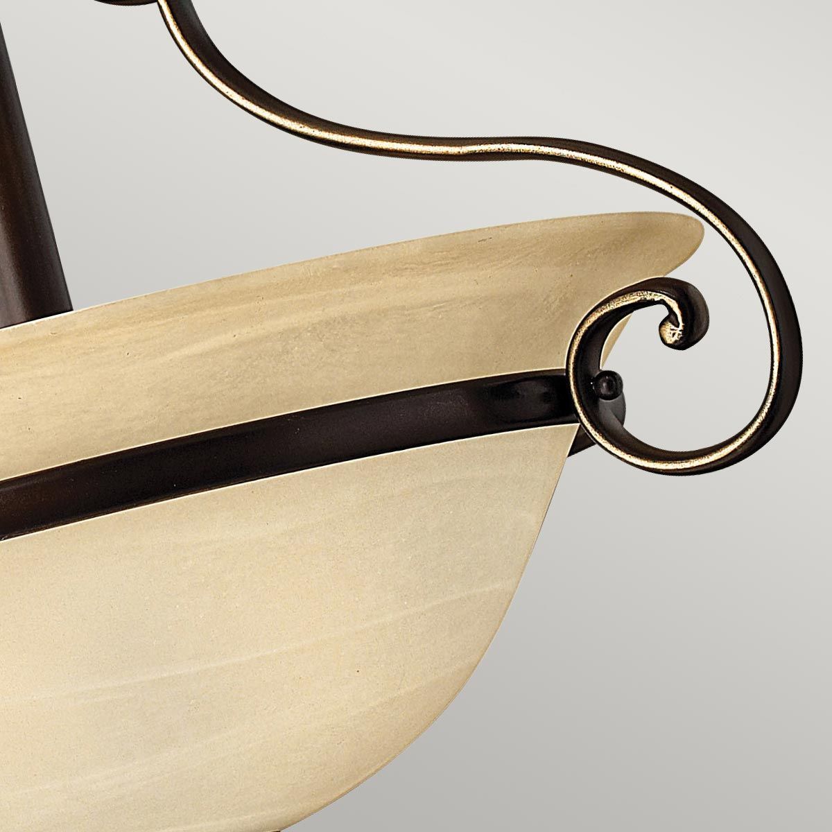 Hinkley Cello 2 Light Semi-Flush - Antique Bronze