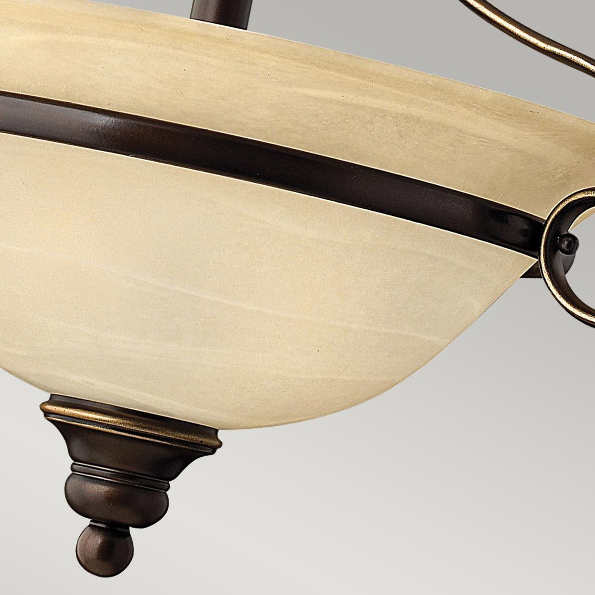 Hinkley Cello 2 Light Semi-Flush - Antique Bronze