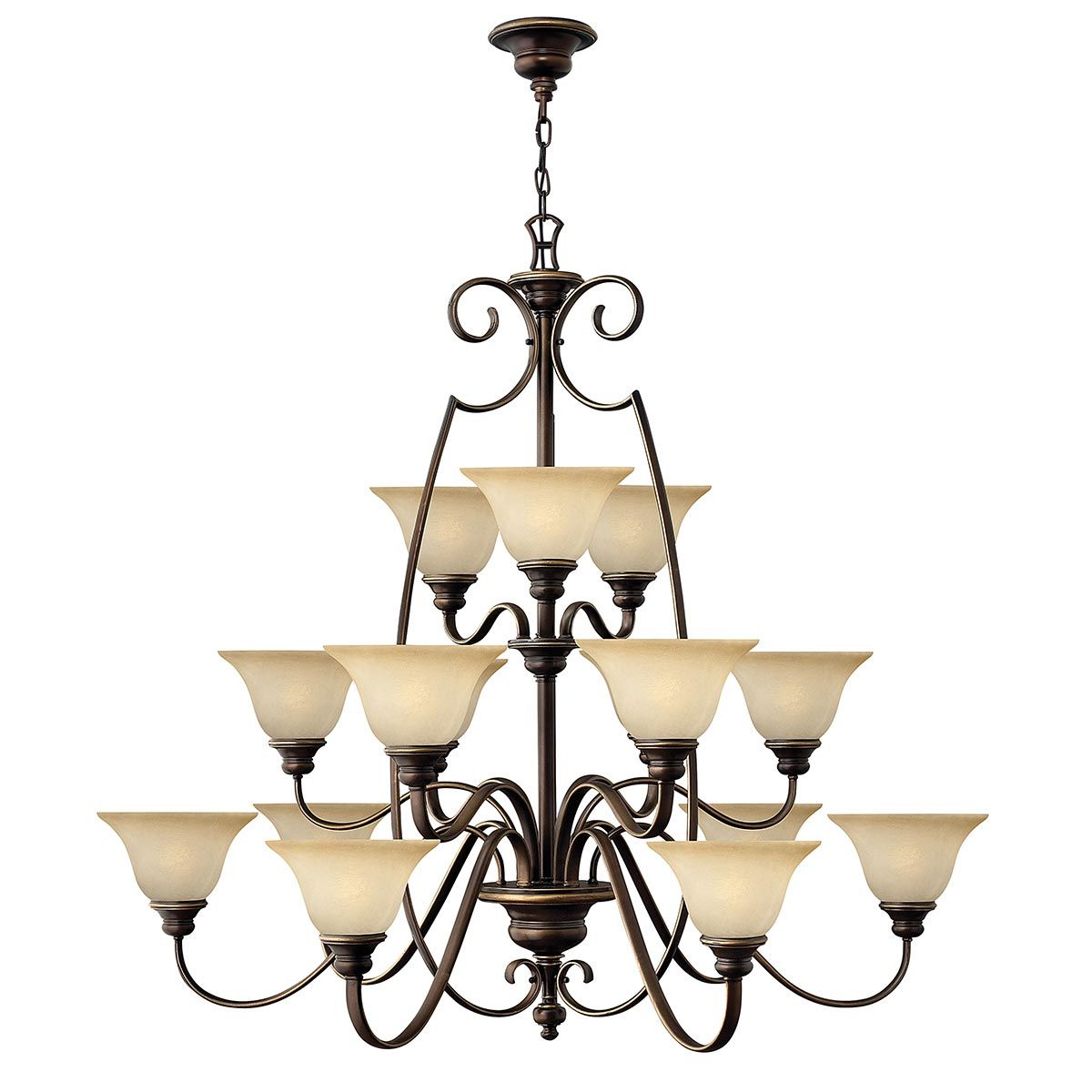 Hinkley Cello 15 Light Chandelier - Antique Bronze