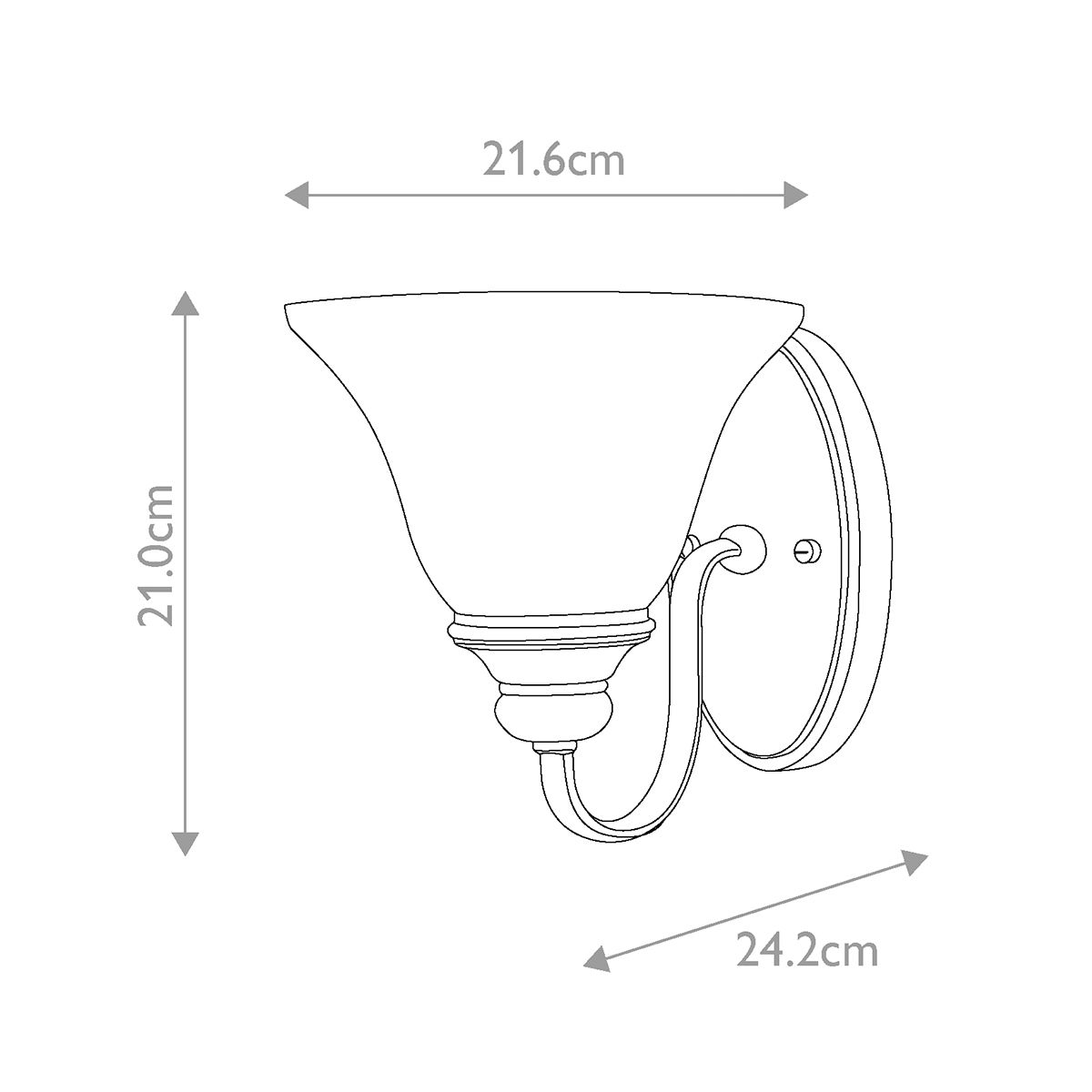 Hinkley Cello Single Wall Light - Antique Bronze