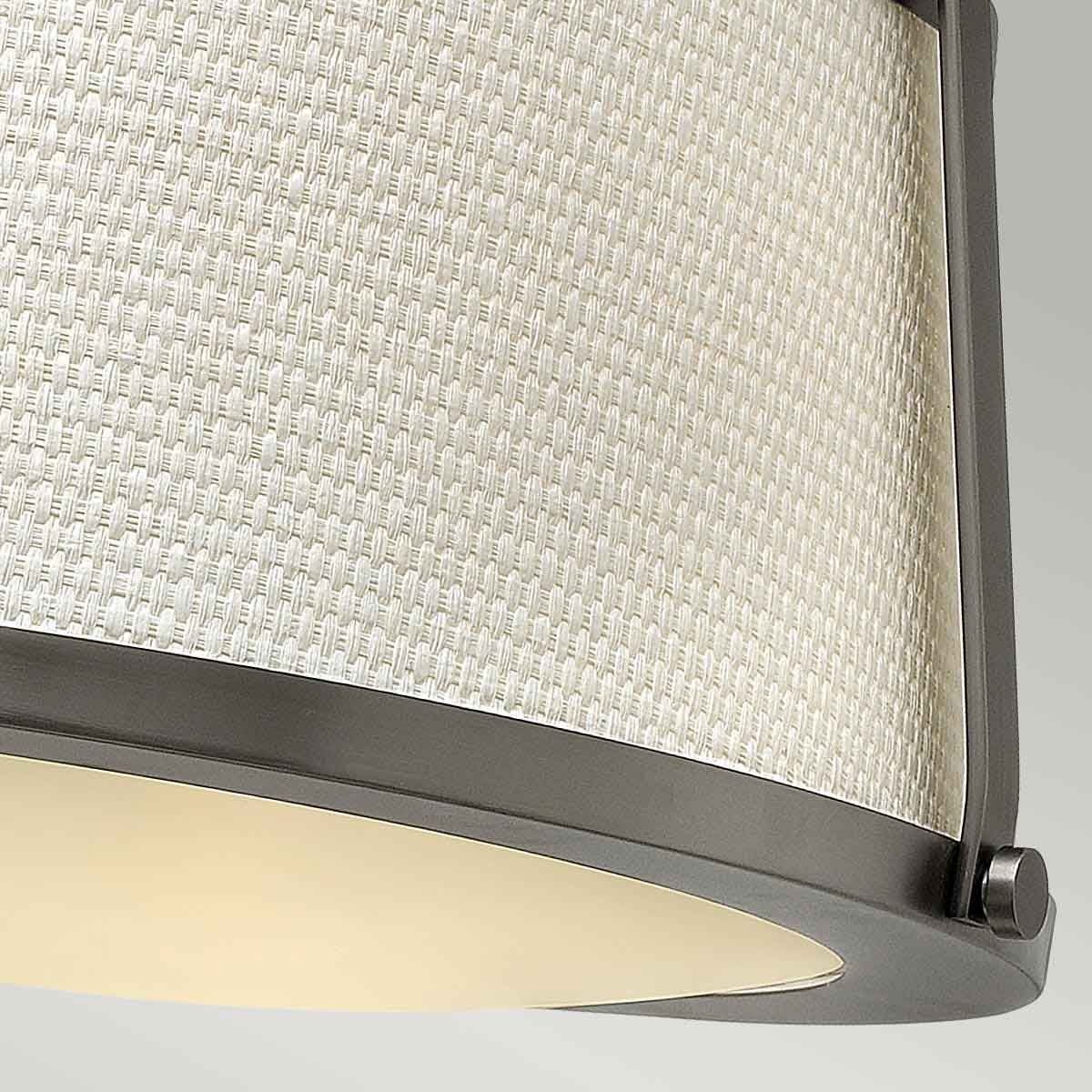 Hinkley Charlotte 3 Light Semi-Flush - Antique Nickel
